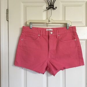 Frame Denim Pink Jean Shorts